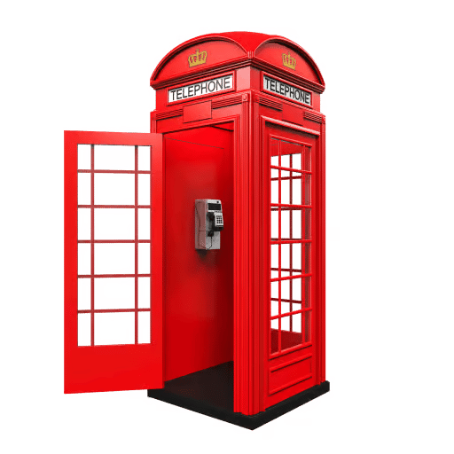 red phone booth icon
