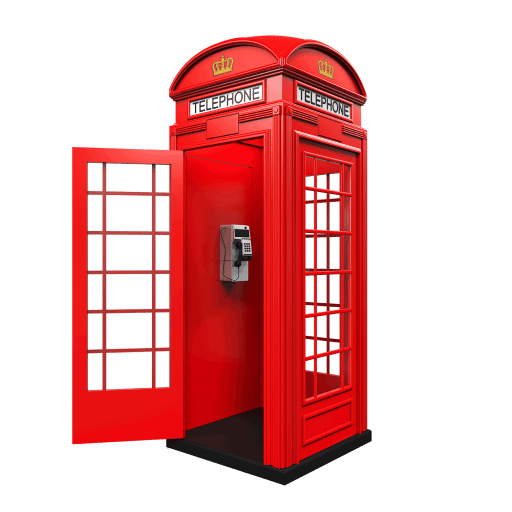 red phone booth icon